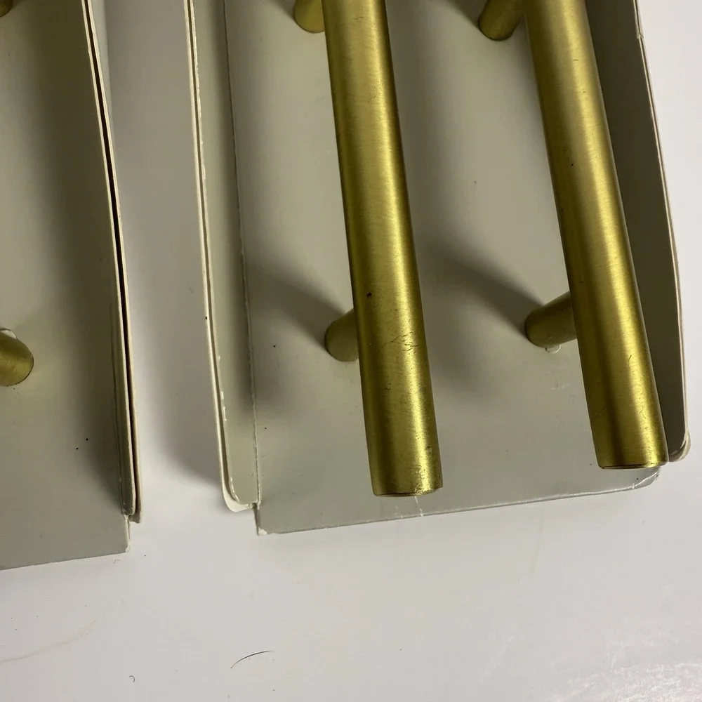 Set of 2 Project 62 Gold Drawer Handle Set Brushed Brass Finish 5.5